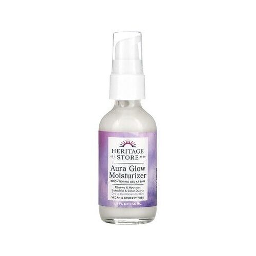 Heritage Store Aura Glow Moisturizer, Gel-Crème Illuminant, 56 Ml
