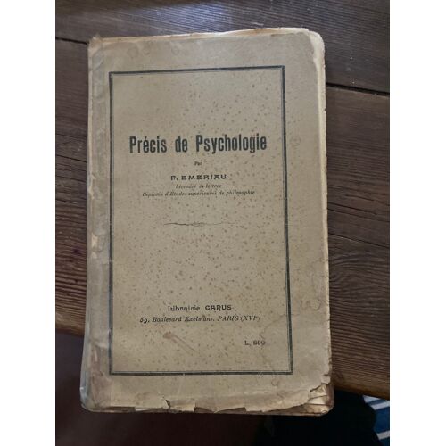 Précis De Psychologie