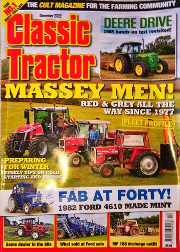 Revue Classic Tractor N° 260 Décember 2022