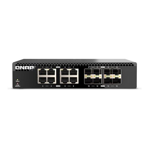 QNAP QSW-3216R-8S8T - Commutateur - 8 x 100/1000/2.5G/5G/10GBase-T + 8 x Ethernet 10 Go SFP+ - Montable sur rack