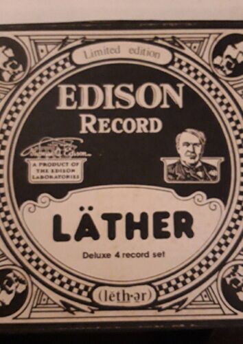 Frank Zappa Coffret Lather Deluxe 4 Record Set Edison Record, A Product Of The Edison Laboratories