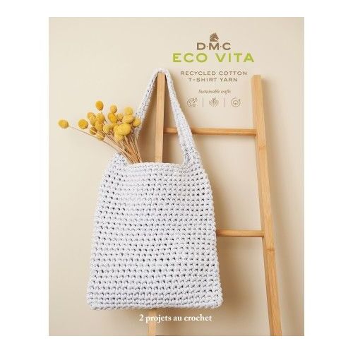 Fiche Crochet - 2 Projets En Eco Vita Tshirt - Dmc Marron