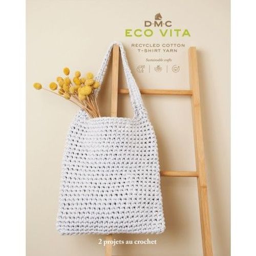 Fiche Crochet - 2 Projets En Eco Vita Tshirt - Dmc Marron