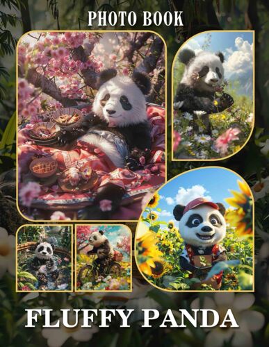 Fluffy Panda Photo Book: Charming Images Featuring Adorable Pandas | Perfect For Animal Lovers' Collection