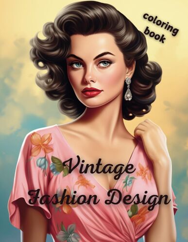 Vintage Fashion Design: A Coloring Book For Timeless Style And Creativity