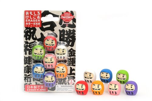 Iwako Blister Pack/Daruma (9 Pcs)