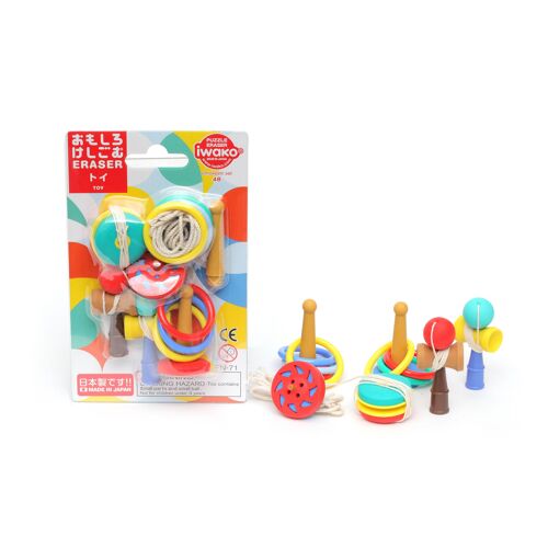 Iwako Blister Pack/Dinosaurs - 2 (7 Pcs)