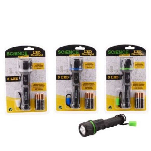 Science Explorer Zaklamp Op Blister Met Batterijen.