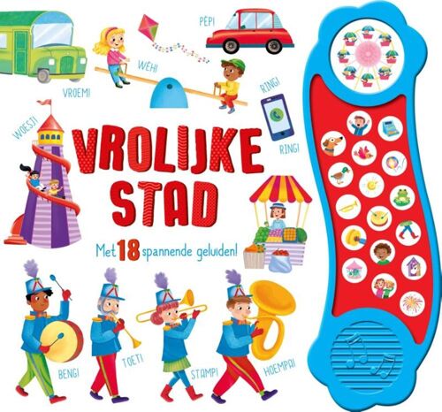 Geluidenboek: Vrolijke Stad. 3+