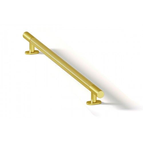 Poignées de meuble Fluted en zamak doré - longueur 378 mm ESTAMP