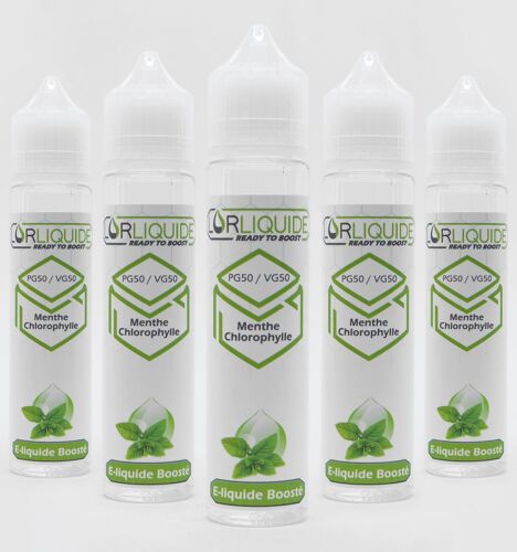 E-liquide Prêt à Booster 50ml LorLiquide - Menthe Chlorophylle