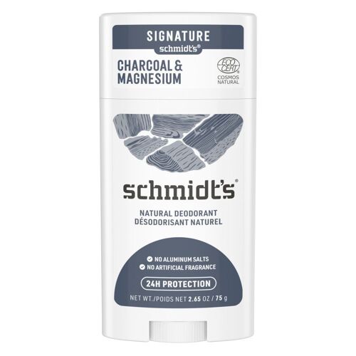 Pack De 3 - Schmidt's Déodorant Stick Vegan Charbon & Magnésium 75g 