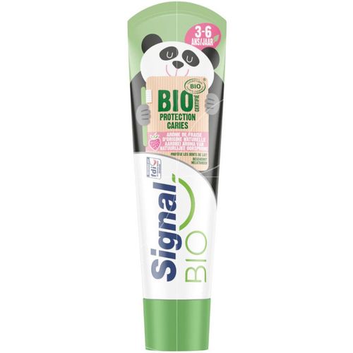 Pack De 3 - Signal Dentifrice Bio Enfants Arôme Fraise D'origine Naturelle 50ml 