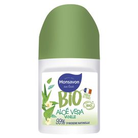 Pack De 3 - Monsavon Déodorant Femme Bio Aloe Vera Vanille Bille 50ml 