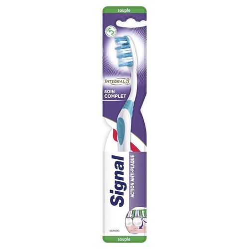 Pack De 3 - Signal Brosse À Dents Souple Integral 8 Soin Complet 