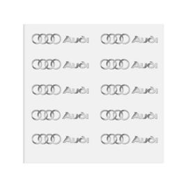 Autocollants D'emblème En Métal Pour Intérieur De Voiture, Autocollant Décoratif Pour Poignée De Porte De Voiture, Pour Audi Sline A4 B7 B8 B9 A3 8p 8v 8l A5-10pcs Audi
