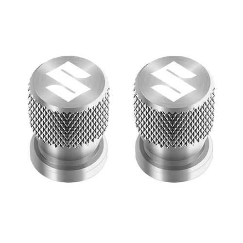 Porte-Clés De Moto Avec Bouchons De Valve, Pour Suzuki V Strom 650 1000 1050 1050xt 800de Vstrom Dl1050 Dl650-Argent