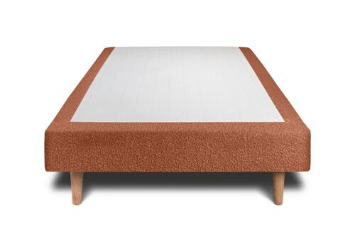 Sommier Tapissier Bouclette Terracotta 80x200 H35cm