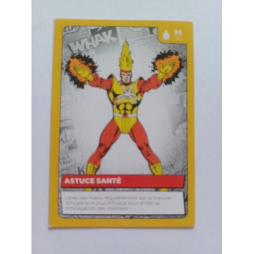 Carte Auchan Dc Comics Auchan 2022 N°86 Astuce Santé