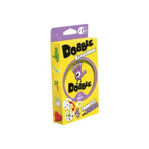 Boite Metal Dobble Classique 5 Jeux En 1 - Trouvez La Paire, 55 Cartes Symboles - Set Jeu Observation, Reflexes + Carte Animaux