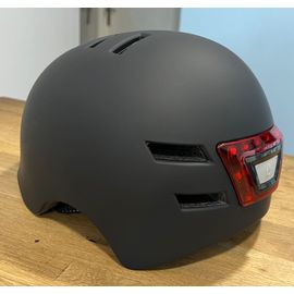 Casque Avec Feux Avant Et Arrière - Rechargeable Usb - M/L Noir