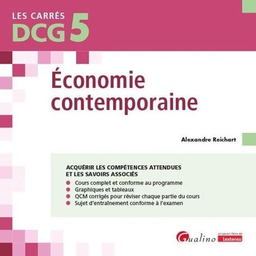 Economie Contemporaine Dcg 5 - Cours Et Applications Corrigées