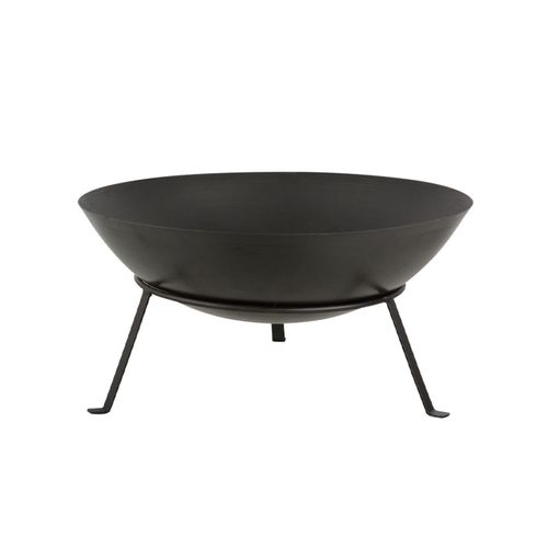 Brasero Rond En Métal Sur Pieds