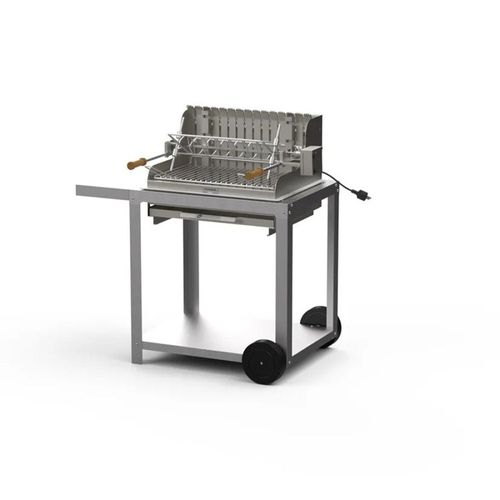 Barbecue à charbon Le Marquier Exclusive Mendy + Chariot - Inox