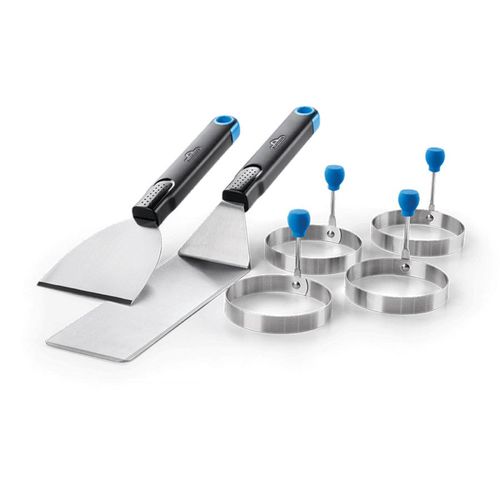 Set 2 ustensiles Napoleon pour plancha + 4 moules à oeuf