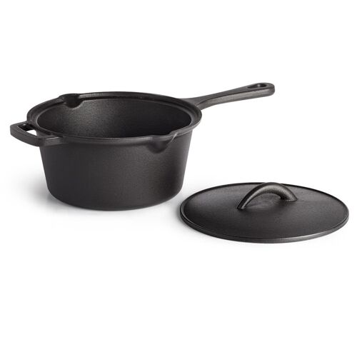 Casserole En Fonte Ø18cm Avec Couvercle Et Côtés Verseurs Napoleon