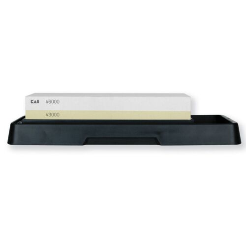 Pierre À Aiguiser Couteau 3000/6000 Avec Bac - Kai