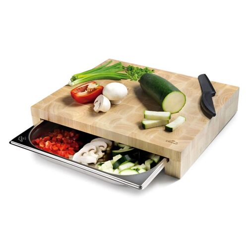 Planche À Découper 41,5 X 34 Cm Avec Bac Inox Encastré