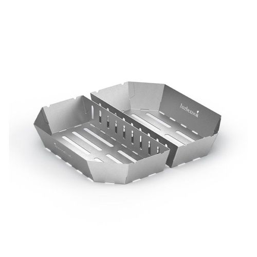 2 paniers à charbon en inox Magnus