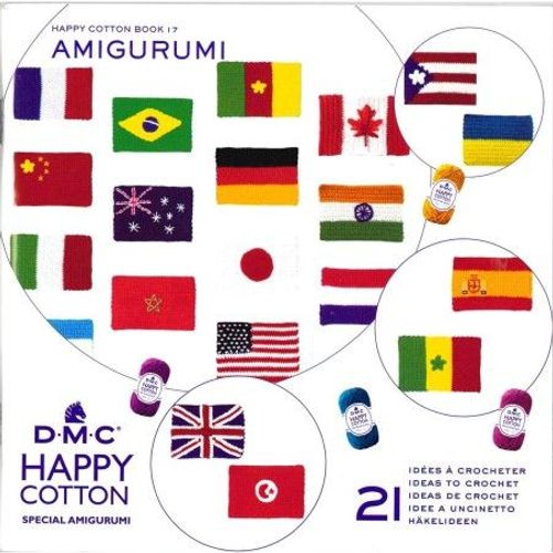 Happy Cotton - Book 17 - Les Drapeaux - Dmc Blanc