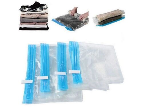 Lot de 4 sacs de rangement compressibles pour vêtements et organisation de voyage