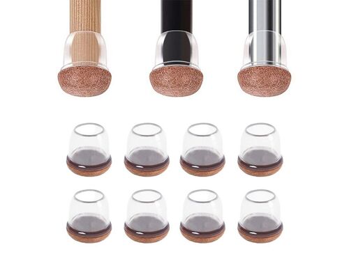 Lot de 8 protège-pieds de chaise en feutre pour meubles