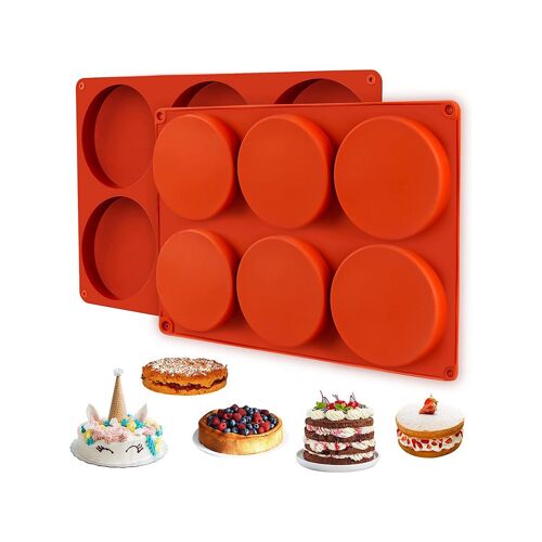 Lot De 2 Moules À Muffins Ronds En Silicone Et Plus Encore