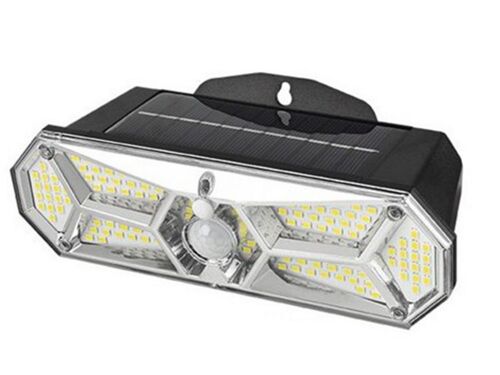 Lampe murale solaire étanche à détecteur de mouvement 126 LED pour la sécurité extérieure