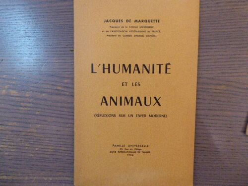 L'humanité Et Les Animaux. ( Réflexions