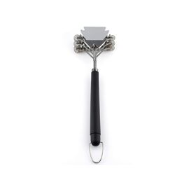 Brosse et grattoir 2 en 1 pour nettoyer les grilles et les cuisinières de barbecue