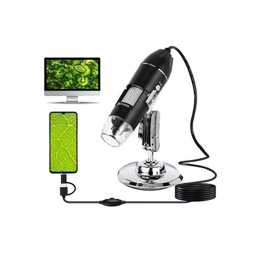 Microscope numérique à grossissement 1600X, caméra USB, avec support