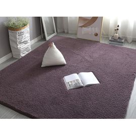 Tapis Shaggy Doux En Peluche, 140x200cm, Pour Chambre À Coucher, Décoration De Maison, Violet