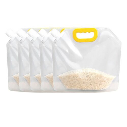 Lot De 5 Sacs De Conservation Hermétiques De 2,5 L Pour Céréales Et Aliments