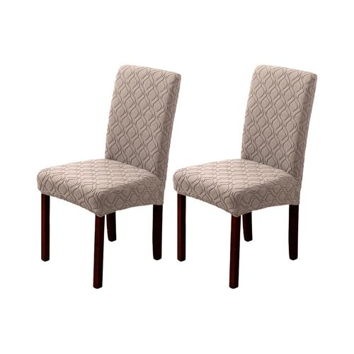Lot De 2 Housses De Chaise Extensibles Pour Salle À Manger - Kaki