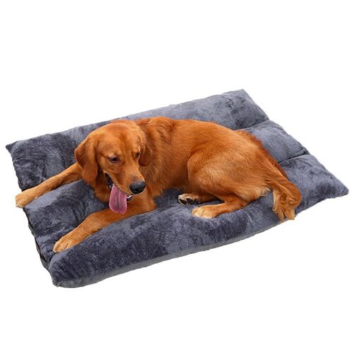 Lit Réversible Pour Cage De Transport Pour Animaux De Compagnie 70x50cm, Matelas Lavable Pour Chien, Gris