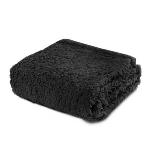 Couverture Lavable Pour Animaux De Compagnie 80x60cm Pour Chiens Et Chats - Noire