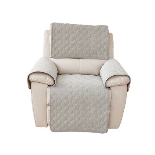 Housse De Fauteuil Inclinable Imperméable Et Antidérapante - Gris Clair