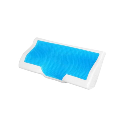 Oreiller Cervical En Mousse À Mémoire De Forme Et Gel 50x30cm 