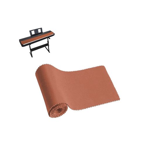 1pc 126x18cm Housse De Clavier De Piano Housse De Protection En Tissu Anti-Poussière - Orange