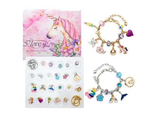 Calendrier de l'Avent Licorne de Noël avec des bijoux surprises